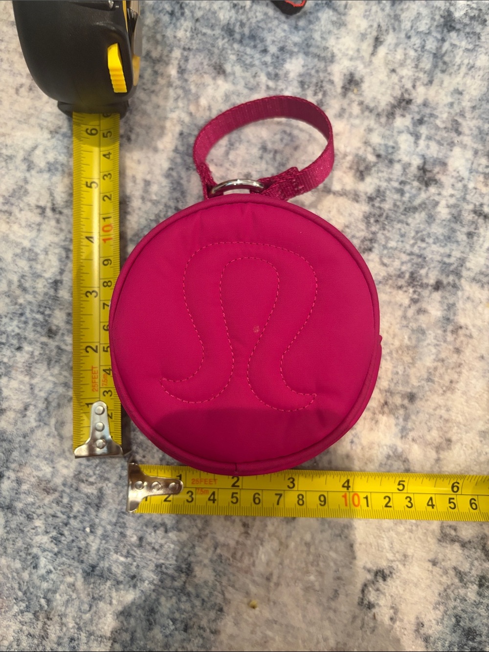 lululemon athletica Hot Pink Round Wristlet Pouch